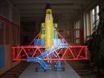 Model raketoplánu ze stavebnice MERKUR