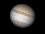Planeta Jupiter bez jižního rovníkového pásu (2010)