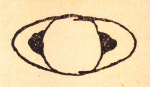 Na kresbě z roku 1616 již Galileo zachytil náznak prstence.