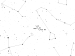 Radiant Kappa-Cygnid. Zdroj: IMO. Radiant Kappa-Cygnid. Zdroj: IMO.