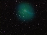 Kometa vyfotografovaná 2. října 2010. Snímek je zhotoven za pomocí filtrů a softwarově upraven, aby poskytl co nejvíce informací, především o struktuře ohonu komety. Autor: Nick Howes
