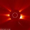 Kometa SOHO míří do Slunce. Autor: SOHO, LASCO C2 Kometa SOHO míří do Slunce. Autor: SOHO, LASCO C2