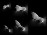Snímky z průletu kolem jádra komety 103P Hartley. Zdroj: EPOXI/NASA.