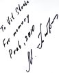 Autogram, který věnoval M. Tjurin autorovi článku