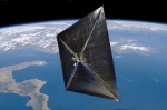 NanoSail-D na oběžné dráze Země. Zdroj: NASA.