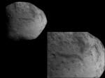 Povrchové útvary na kometě 9P Tempel. Zdroj: NASA.