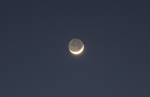 Měsíc s popelavým svitem 7. března 2011. Autor: Martin Mašek