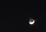 ISS přelétá přes Měsíc. Autor: Jan Mocek