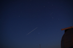 ISS a Discovery nad hvězdárnou ve Vlašimi. Autor: Pavel Jakubův