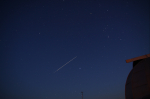 ISS a Discovery nad hvězdárnou ve Vlašimi. Autor: Pavel Jakubův