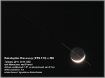 ISS přelétá přes Měsíc, 18:51 SEČ. Autor: Martin Čejka