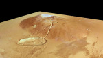 Sopky na povrchu planety Mars