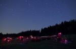 Noční pozorování při táboře 2010. Autor: Věra Bartáková