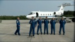 Posádka po příletu na Floridu. Autor: TV NASA