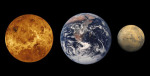 Porovnání velikosti Venuše, Země a Marsu