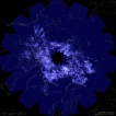 Rozsah polární mezosférické oblačnosti 14.6.2011 (CIPS, družice AIM)