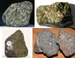 Některé části meteoritu Nakhla