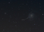 Galaxie M101 se supernovou focená amatérským dalekohledem o průměru 80 mm. Autor: Lukáš Kalista