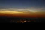 Neobvyklá noční oblaka 21. října 2011. Autor: Petr Horálek