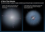 Různé způsoby hospodaření galaxií se stavebním materiálem