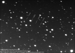 Asteroid (3200) Phaethon z 25. prosince 2010 snímaný 37cm teleskopem na Winer Observatory, Sonoita. Autor: Marco Langbroek.