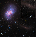 Trpasličí galaxie NGC 4449 a hvězdný proud