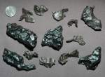 Některé části meteoritu Sikhote-Alin