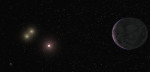 Exoplaneta v systému trojhvězdy GJ 667