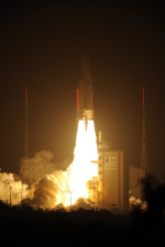 Záznam přenosu startu lodi ATV-3. Autor: ESA