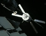 ATV-3 při příletu ke stanici. Autor: TV NASA