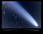 Chvost a hlava komety Ikeya-Zhang. Autor: Rémy Lacasse