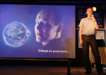 Petr Sobotka přednáší o zákulisí popularizace. Autor: Martin Mašek