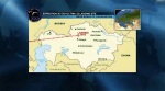 Mapa Kazachstánu s místem dnešního přistání. Autor: TV NASA