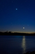 Měsíc a Venuše nad Sečí. Autor: Petr Horálek