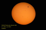 Přechod Venuše přes sluneční disk 2012. Autor: Vilém Heblík