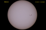 Slunce - skupina skvrn AR 1504 a AR 1505. Autor: František Spiššiak