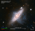 Dvojice galaxií NGC 3314A a NGC 3314B