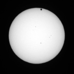 Sluneční skvrny a přechod Venuše. Autor: Vít Blažek