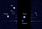 Pátý měsíc Pluta objevený HST na přelomu června a července 2012. Zdroj:ESA/NASA
