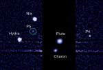 Pátý měsíc Pluta objevený HST na přelomu června a července 2012. Zdroj:ESA/NASA