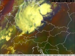 Bouře 1. července 2012. Zdroj: EUMESAT/CHMI.