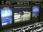 Řídící středisko v Koroljovu sleduje Progress ve vesmíru krátce po startu. Autor: TV NASA