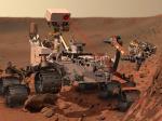 Umělecká představa sondy Curiosity na Marsu. Autor: NASA