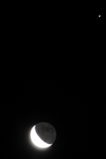Měsíc - Jupiter konjunkce. Autor: Antonín Hušek