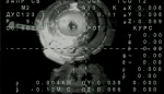 Pohled na stykovací uzel stanice během odletu. TV NASA