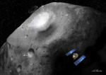 Připravovaná japonská sonda Hayabusa 2 u cílového asteroidu - kresba Autor: JAXA