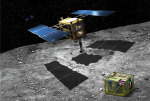 Připravovaná japonská sonda Hayabusa 2 u cílového asteroidu - kresba Autor: JAXA