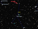 Poloha hvězdy 55 Cancri na obloze Autor: Nikku Madhusudhan