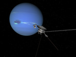 Sonda Voyager míjí Neptun. Autor: NASA.