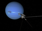 Sonda Voyager míjí Neptun. Autor: NASA.